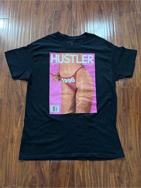 Reason X Hustler 1996 Cover Limited Edition Black Tshirt size large